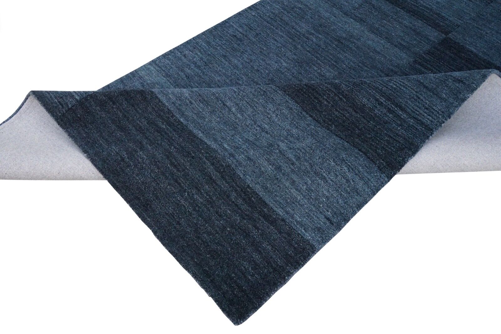 Blau Teppich 100% Wolle 160X230 cm Orientteppich Handgetuftet HT307