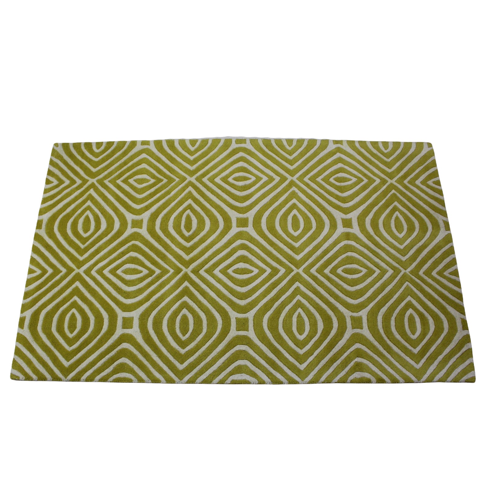 Alfombra oriental, beige dorado, 100 % lana, tufting a mano, 150 x 240 cm, R69