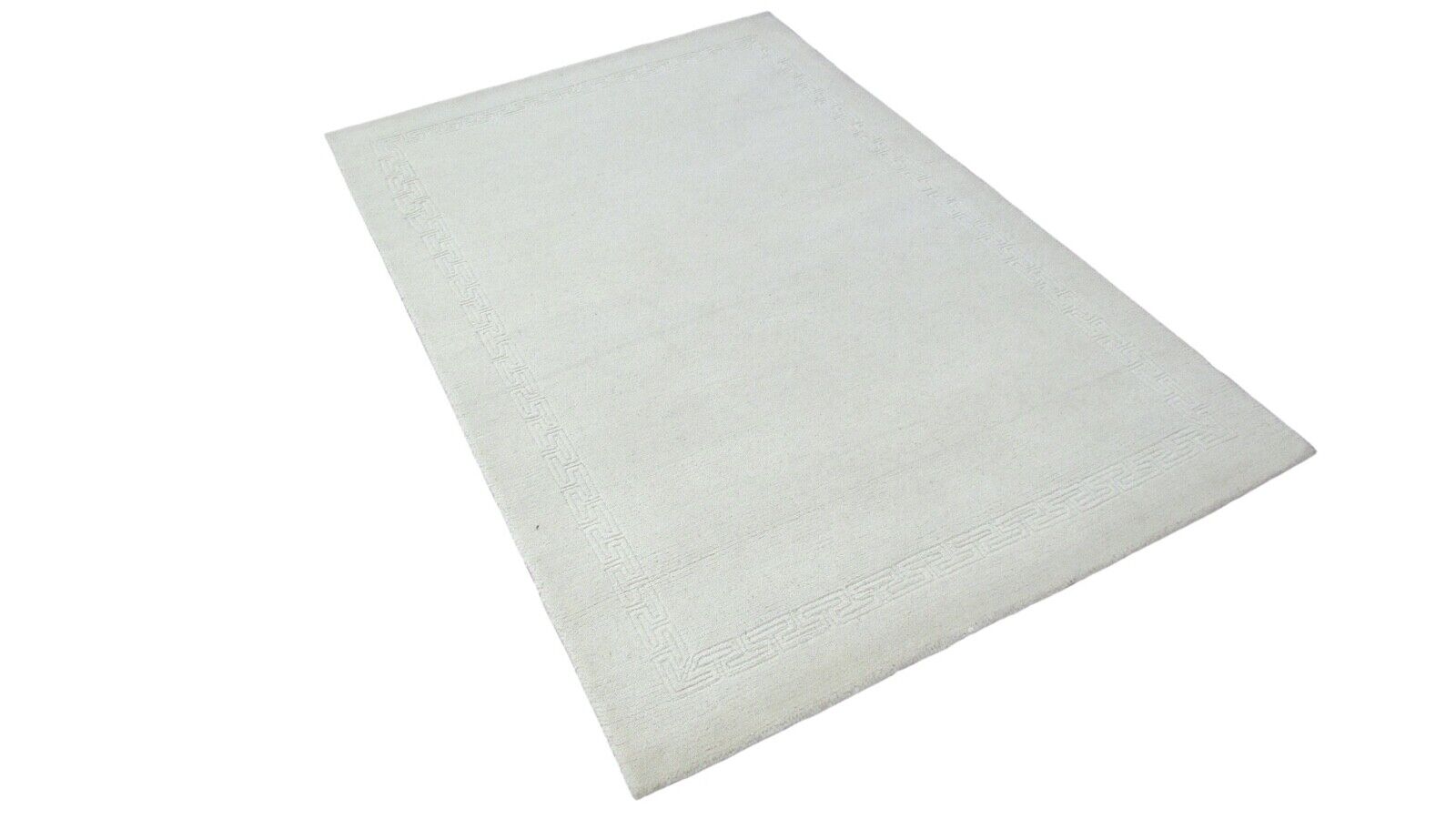 Nepal Teppich Handgeknüpft Beige 100% Wolle Orientteppich 119x182 cm N-140