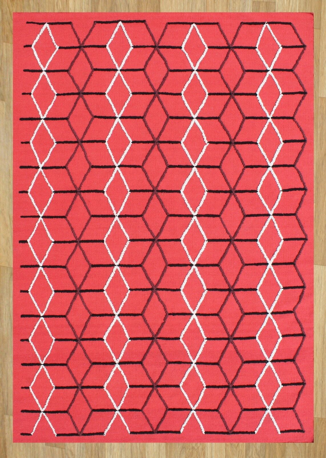 Designer Teppich Kilim Handgewebt , Kelim 170X240 cm Flechtteppich Dhurrie