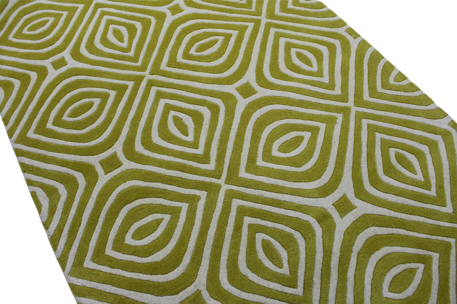 Alfombra oriental, beige dorado, 100 % lana, tufting a mano, 150 x 240 cm, R69