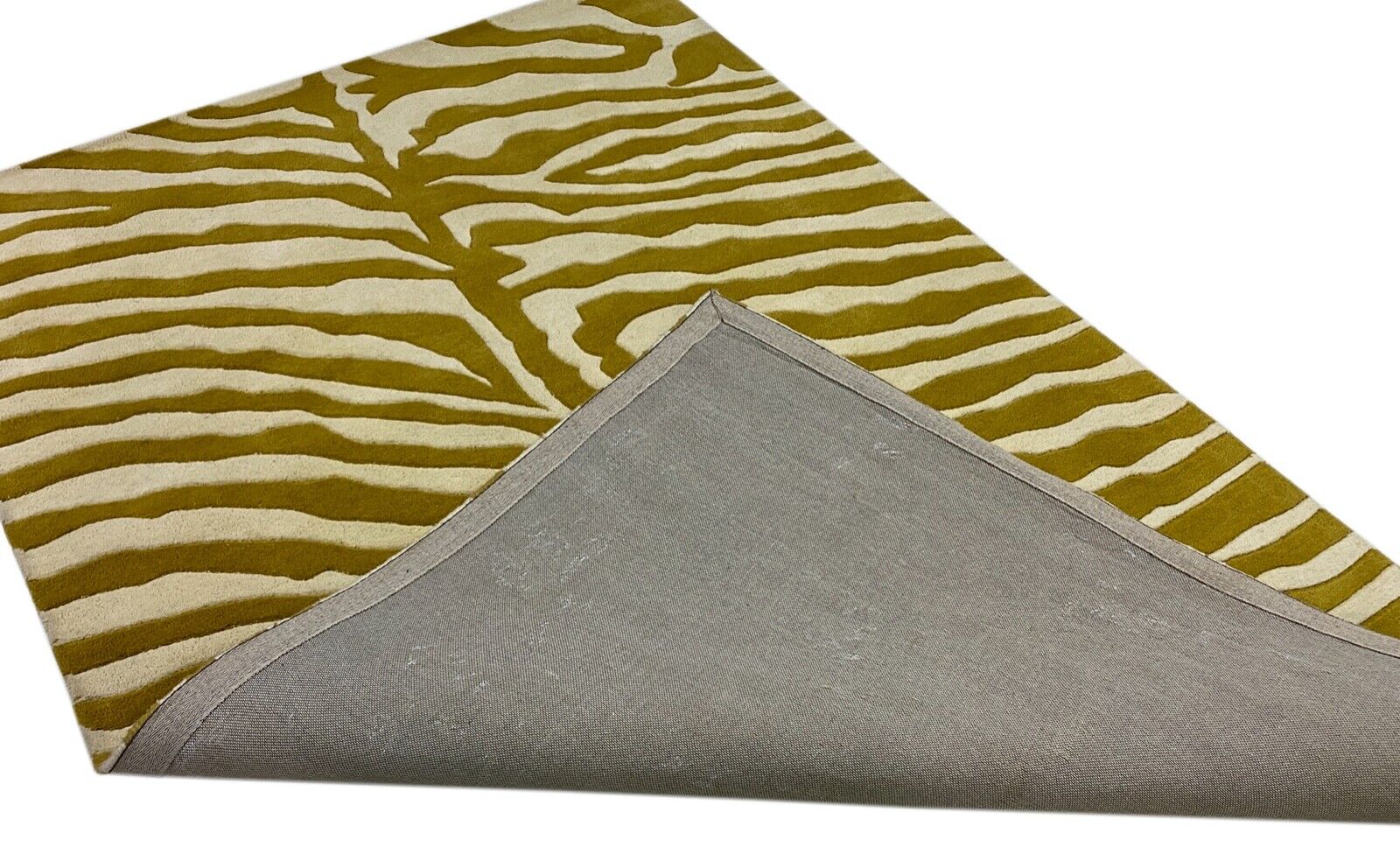 Orientteppich Gold Beige 100% Wolle Handgetuftet Teppich 150X236 CM