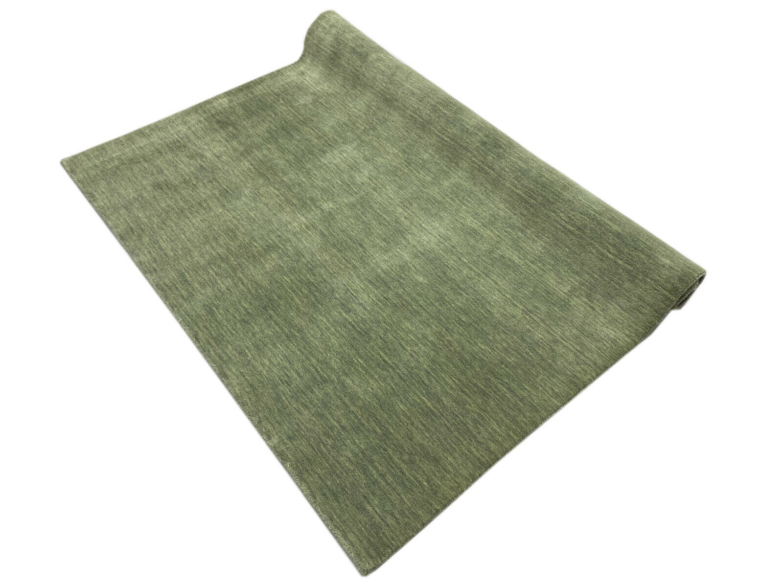 Gabbeh Teppich 100% Wolle 170X240 CM Hell Grün Grau Handgefertigt WR103