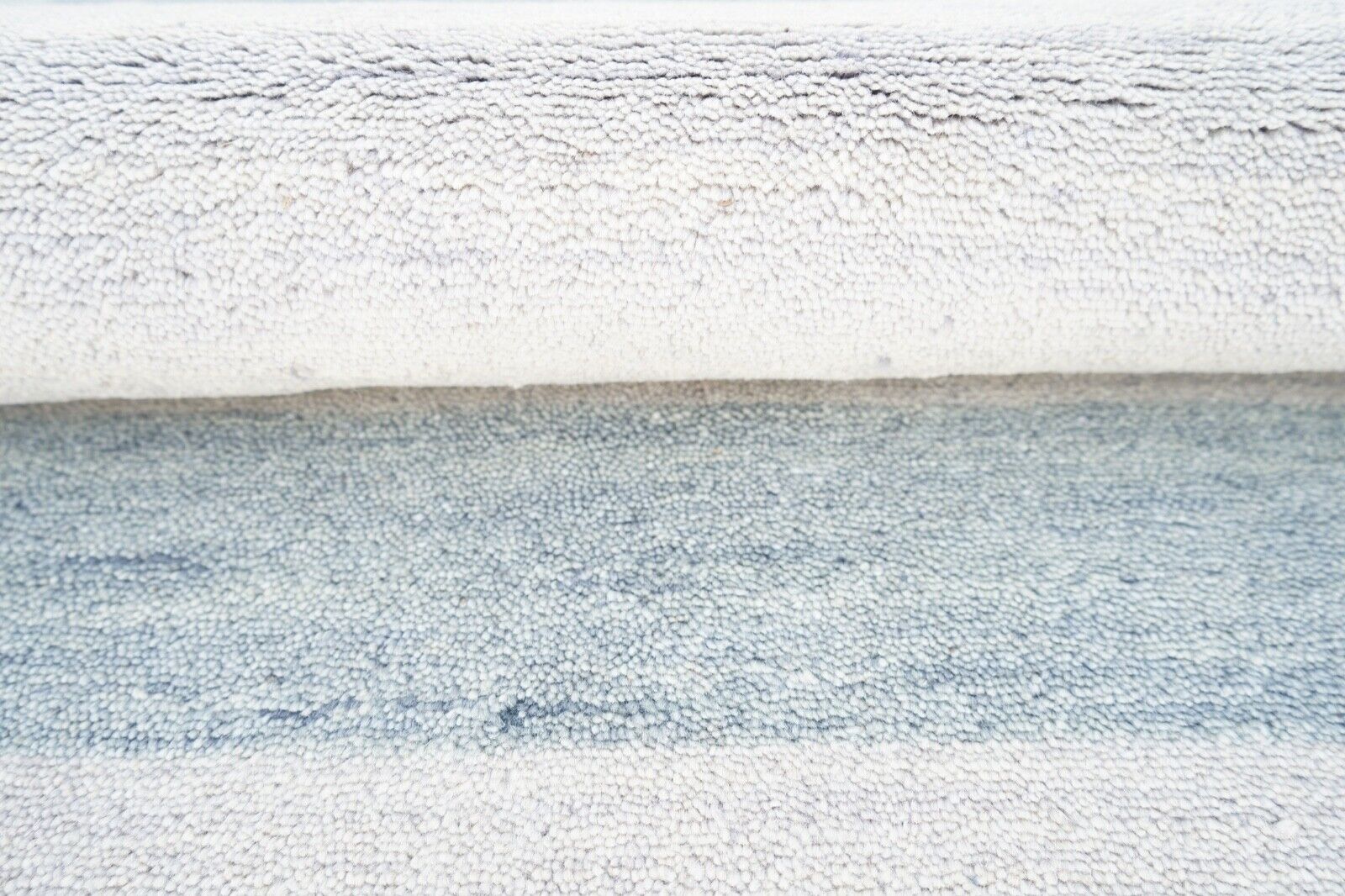 Grau Beige Teppich 120x180 cm 100% Wolle Handgewebt  Lori Buff Lr442