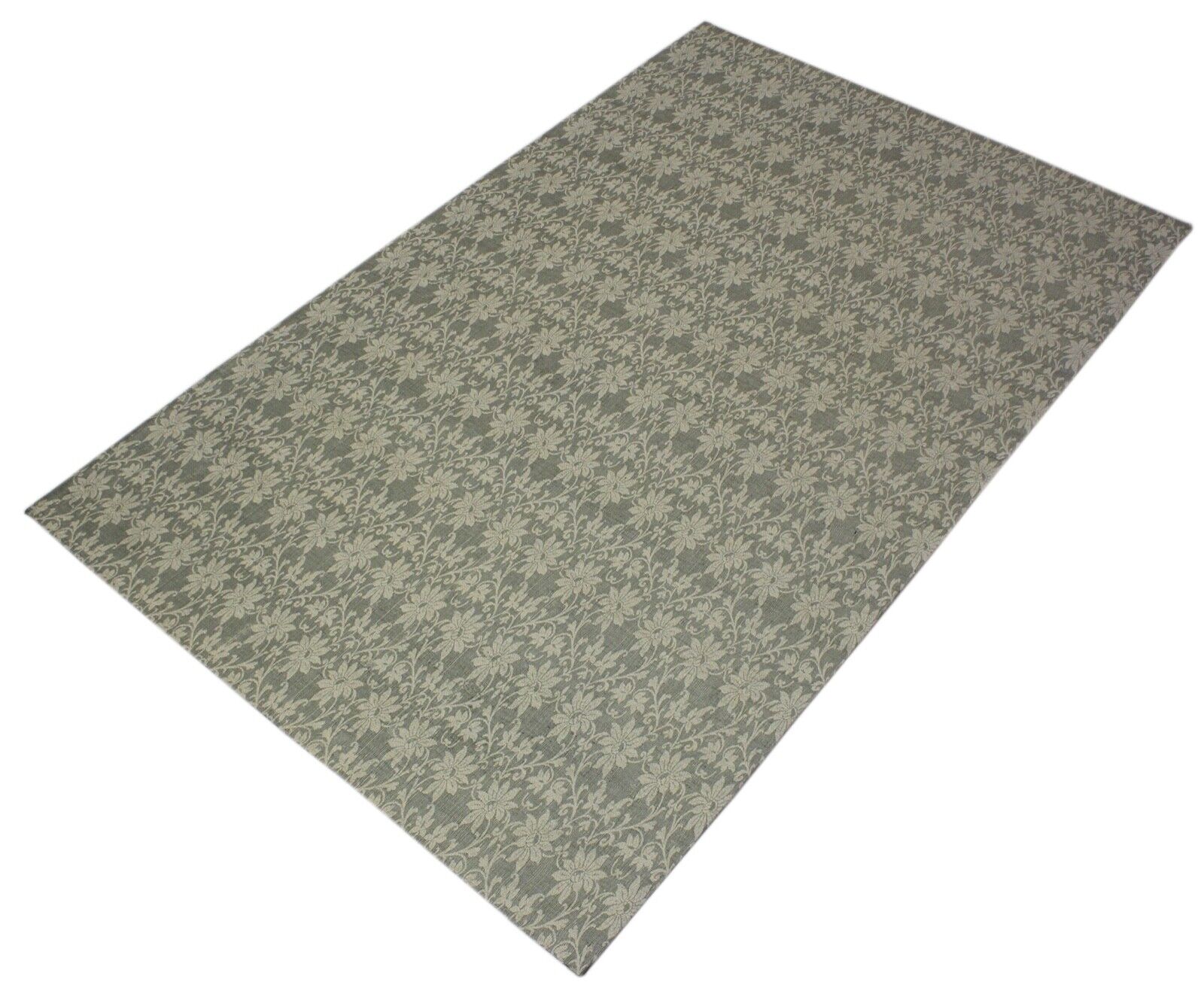 Preproga z ravnim tkanjem, bež, svetlo zlata, viskoza, bombaž, 155x240 cm, žakard, JST18 