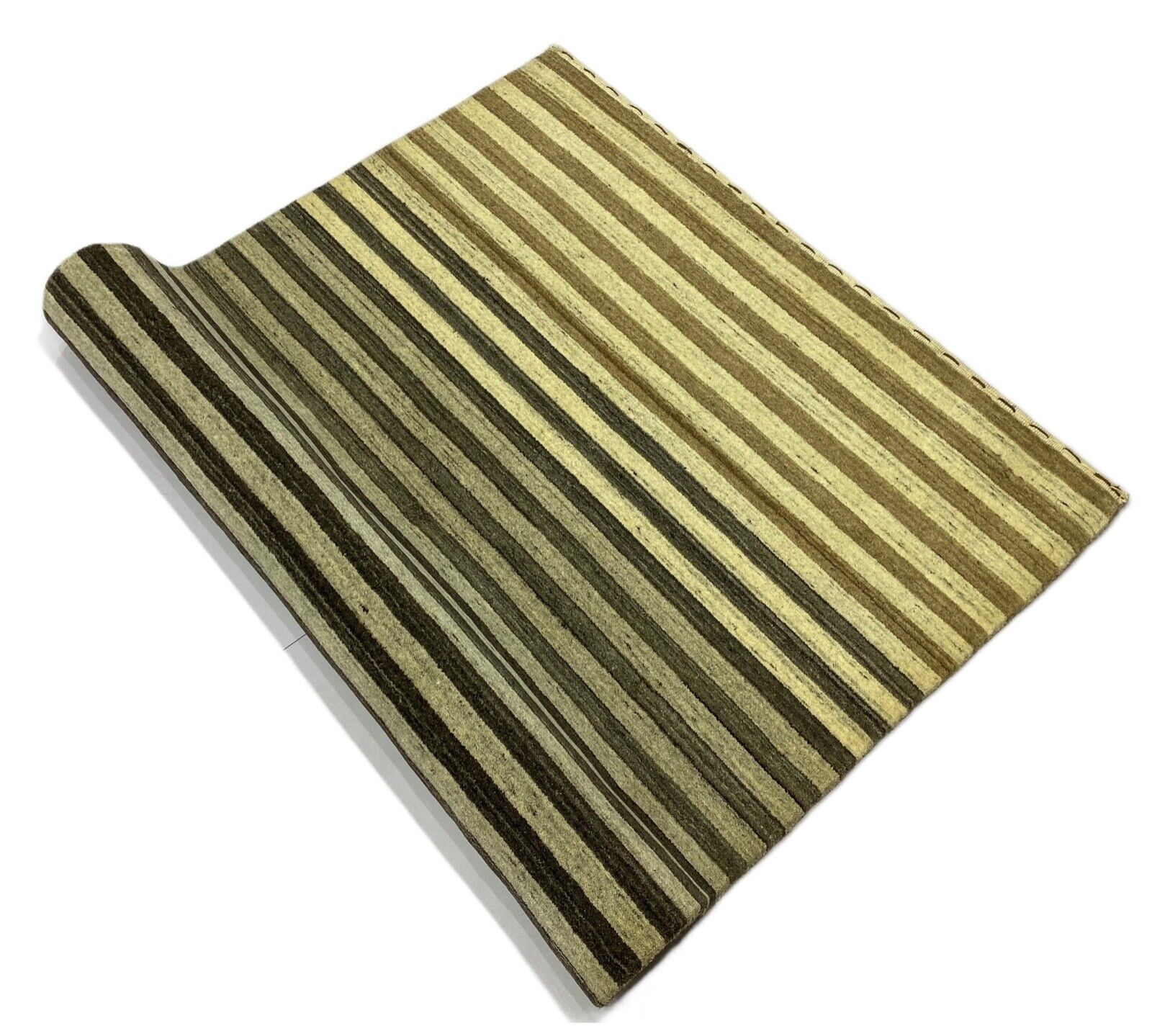 Tepih Gabbeh, bež/siva, 100% vuna, Loom Lori, ručno tkano, 124x190 cm, S16