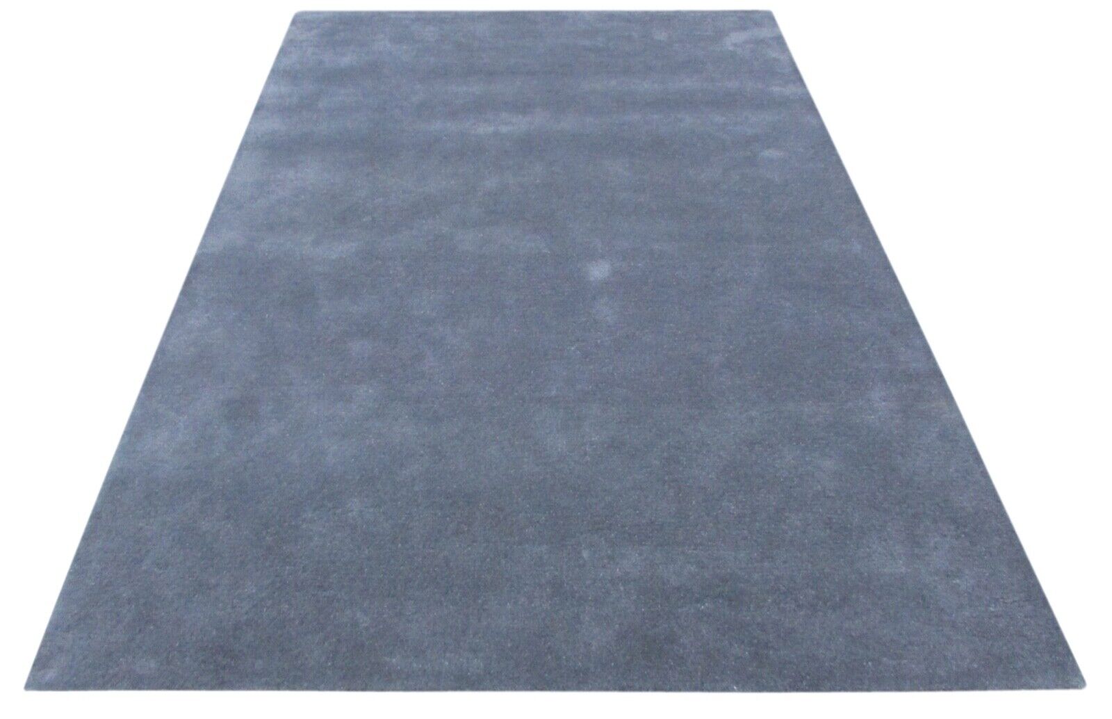 Alfombra azul grisáceo, 100% lana, 160x230 cm, hecha a mano, tufted a mano, T813