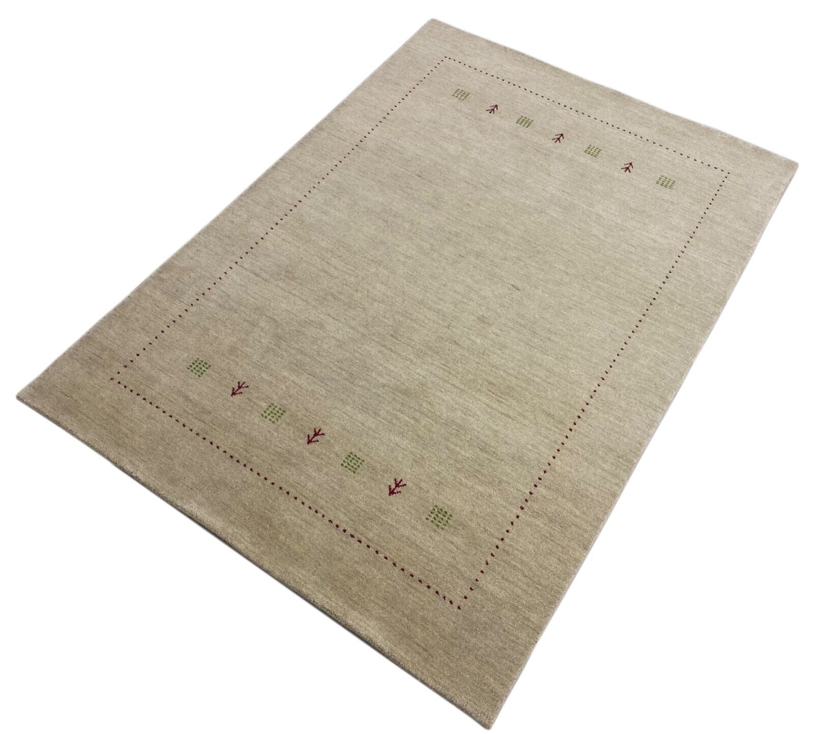 Gabbeh Teppich 100% Wolle Beige Handgefertigt 170X240 cm Loom Lori WR141