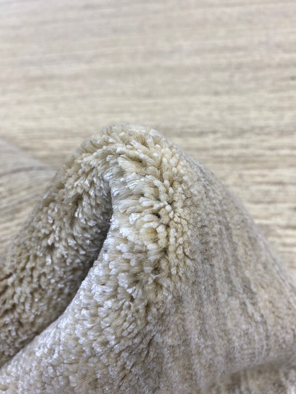 Tepih Gabbeh, 100% vuna, bež/smeđa, loom lori, ručno tkan, 120x180 cm, S73