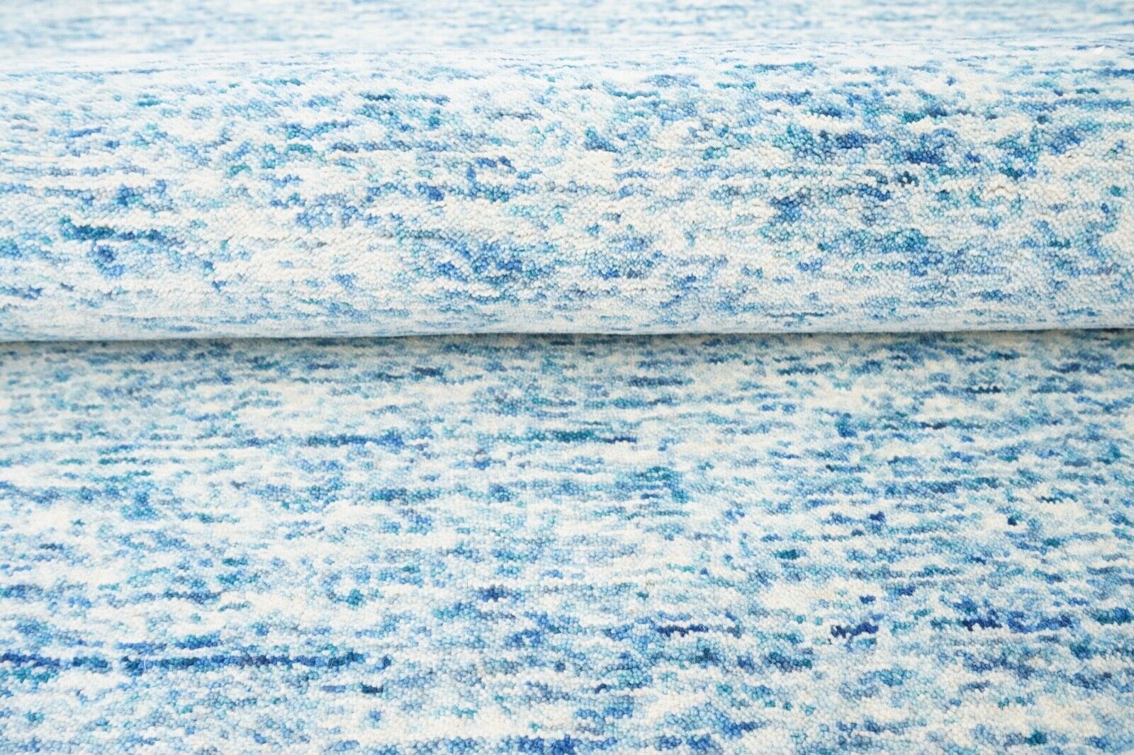 Blau Beige Teppich 100% Wolle 160X230 cm Orientteppich Handgetuftet HT334