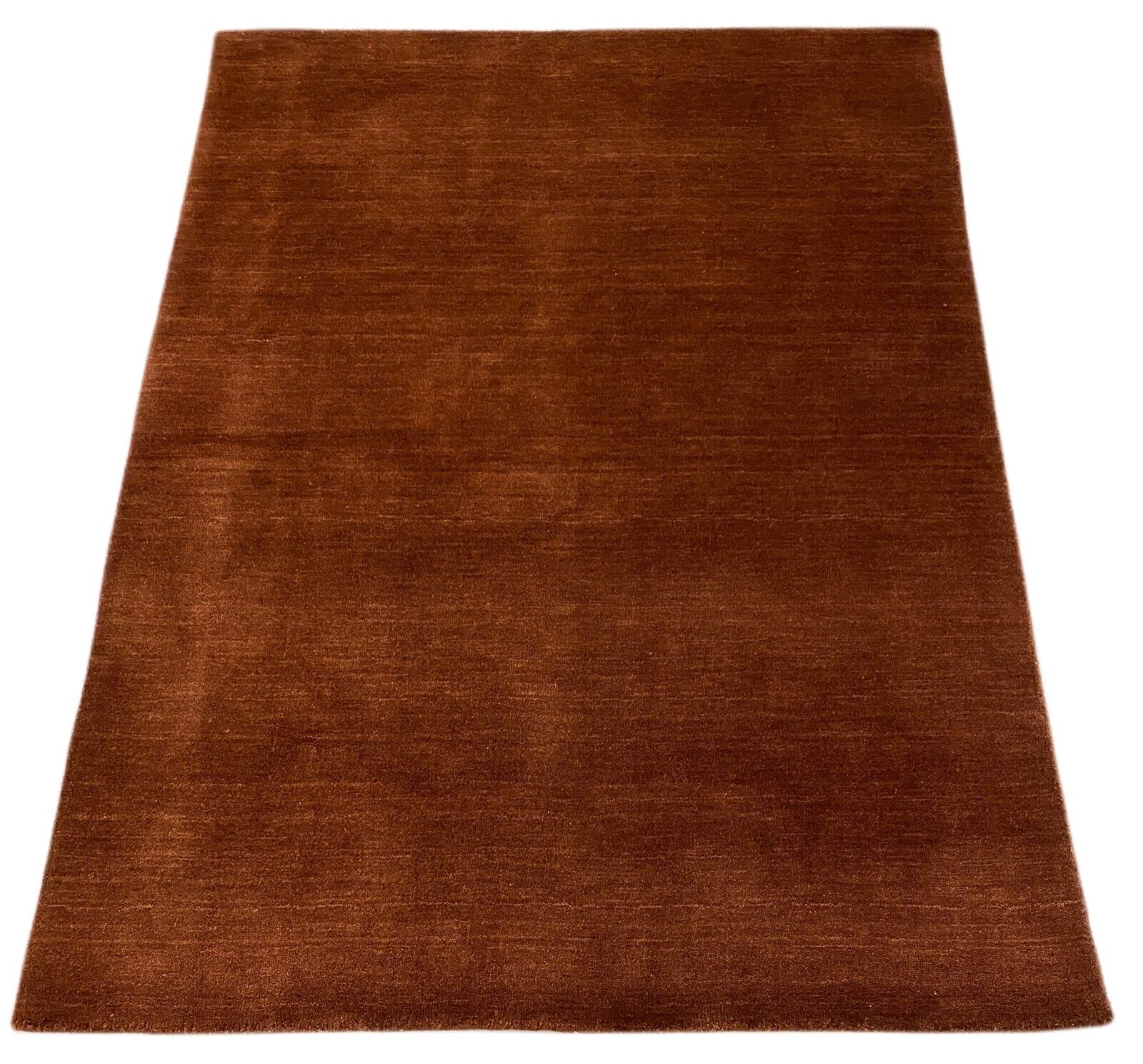 Gabbeh Braun Teppich Handgefertig 100% Wolle Orientteppich 148X200 cm