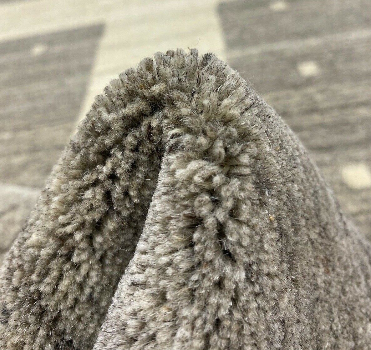 Teppich Gabbeh Beige Grau 100% Wolle lori Handgewebt 120x180 cm S83