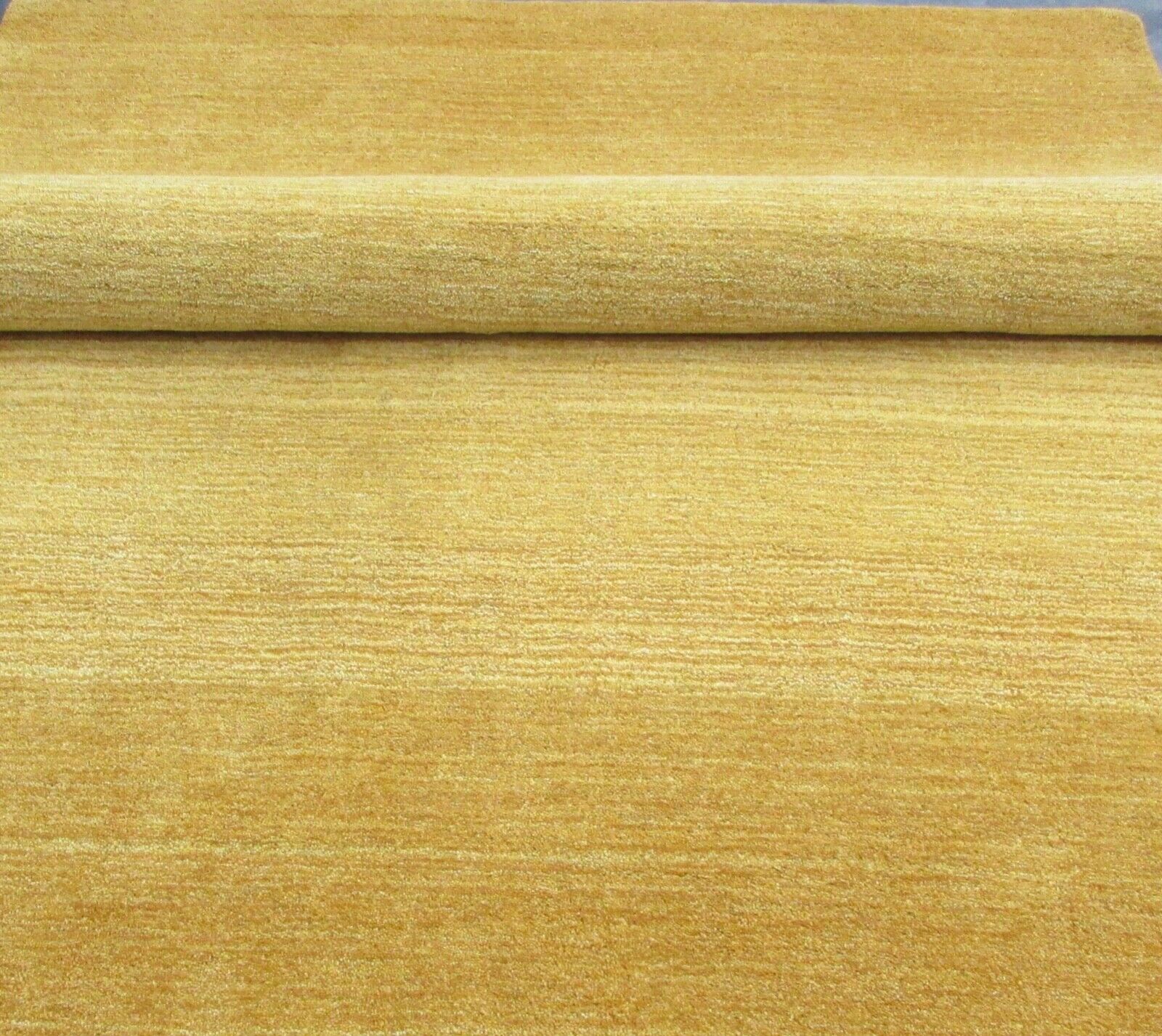 Senf gelb Wolle Teppich 170X240 cm Handarbeit gold Handgetuftet T906