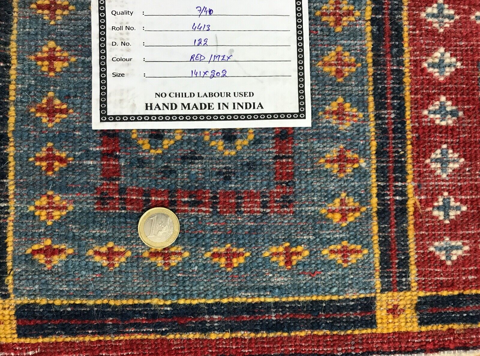 Handgeknüpft Teppich 140X200 cm 100% Wolle Handgeknüpft Orientteppich Gabbeh