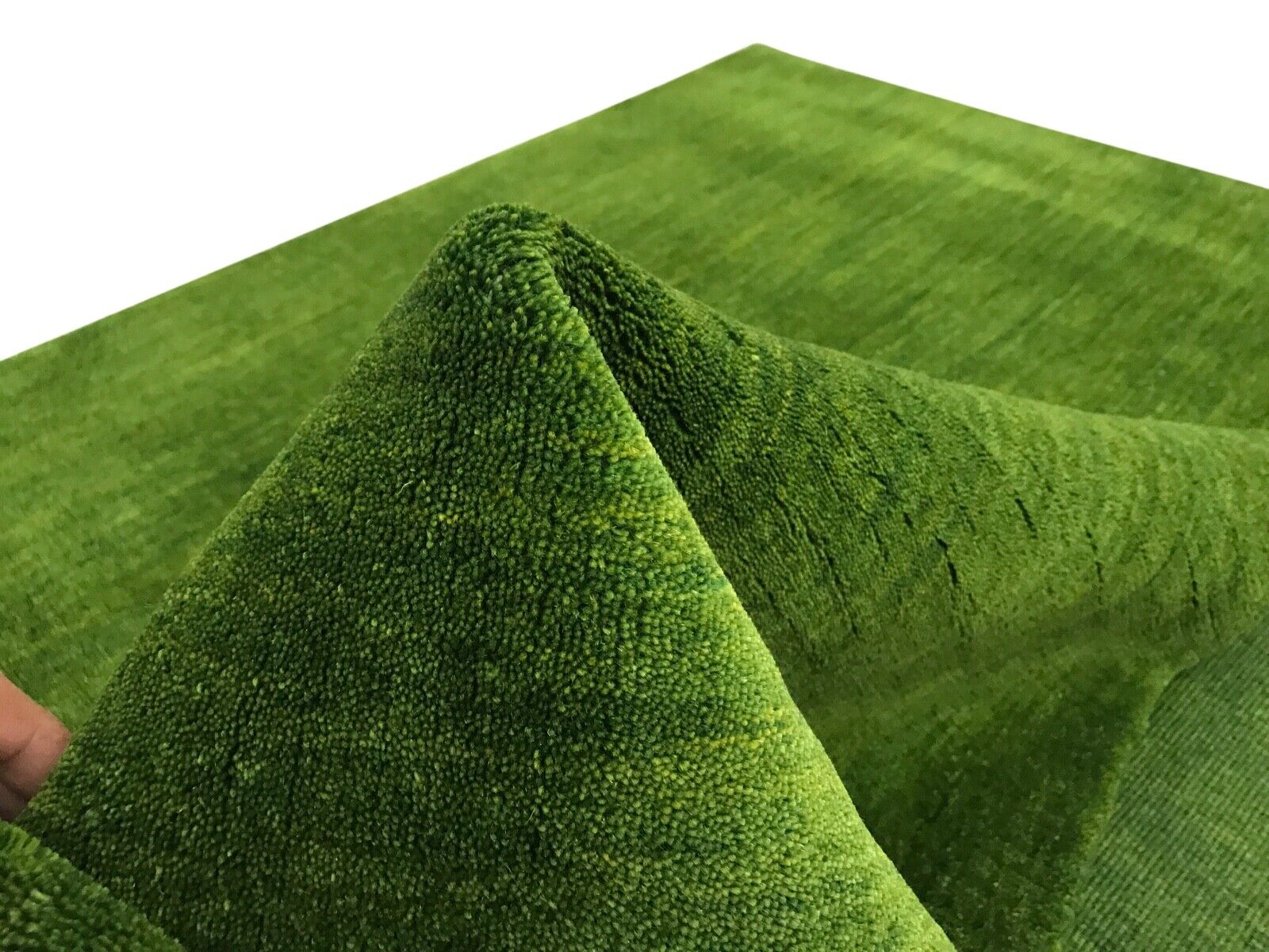 Orientteppich Gabbeh Loom Handgefertigt Teppich 100% Wolle 170X240 CM Grün