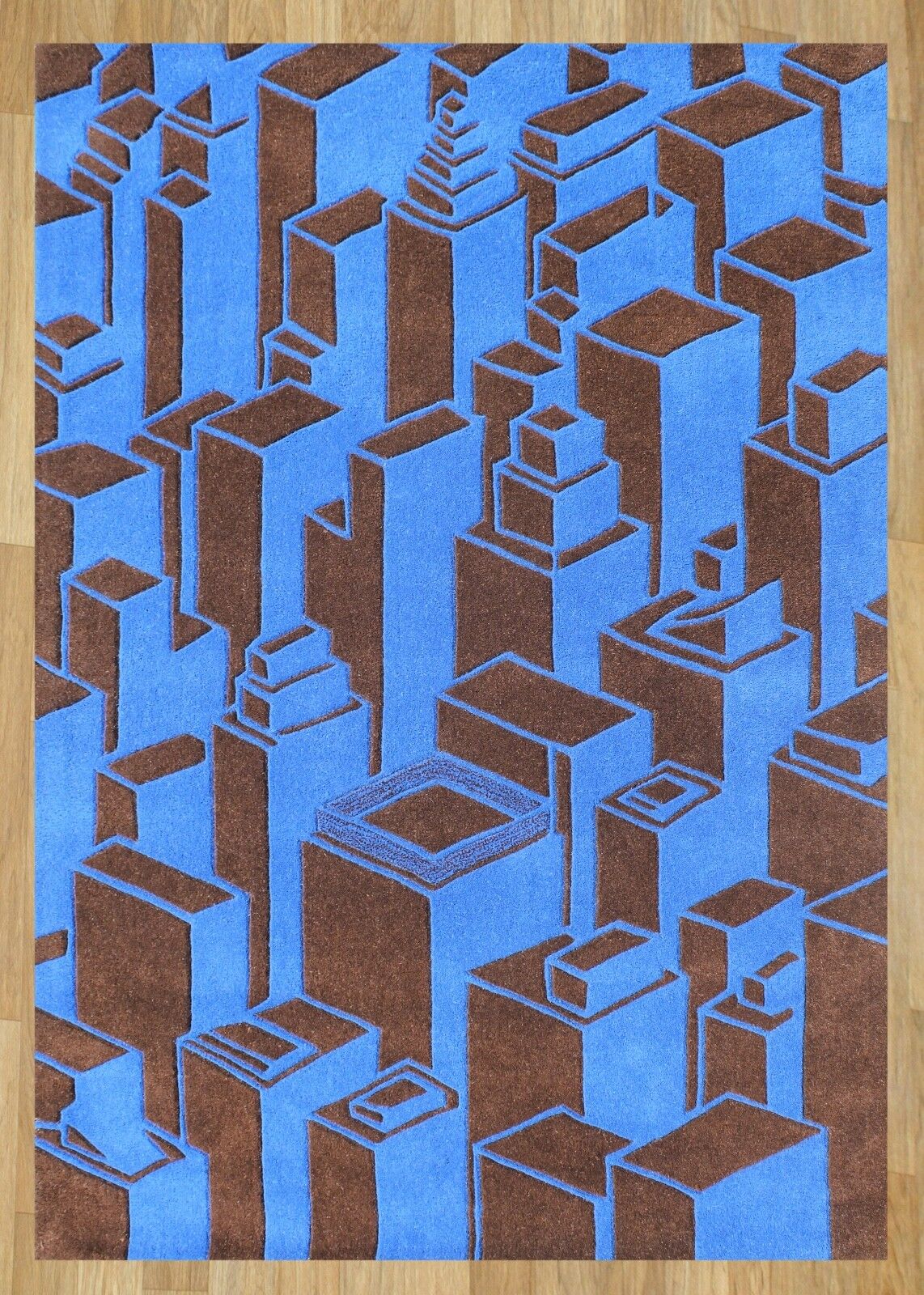 Designer szőnyeg 120x180 cm, kézzel készített, 100% gyapjú, kézzel csomózott, 3D hatású