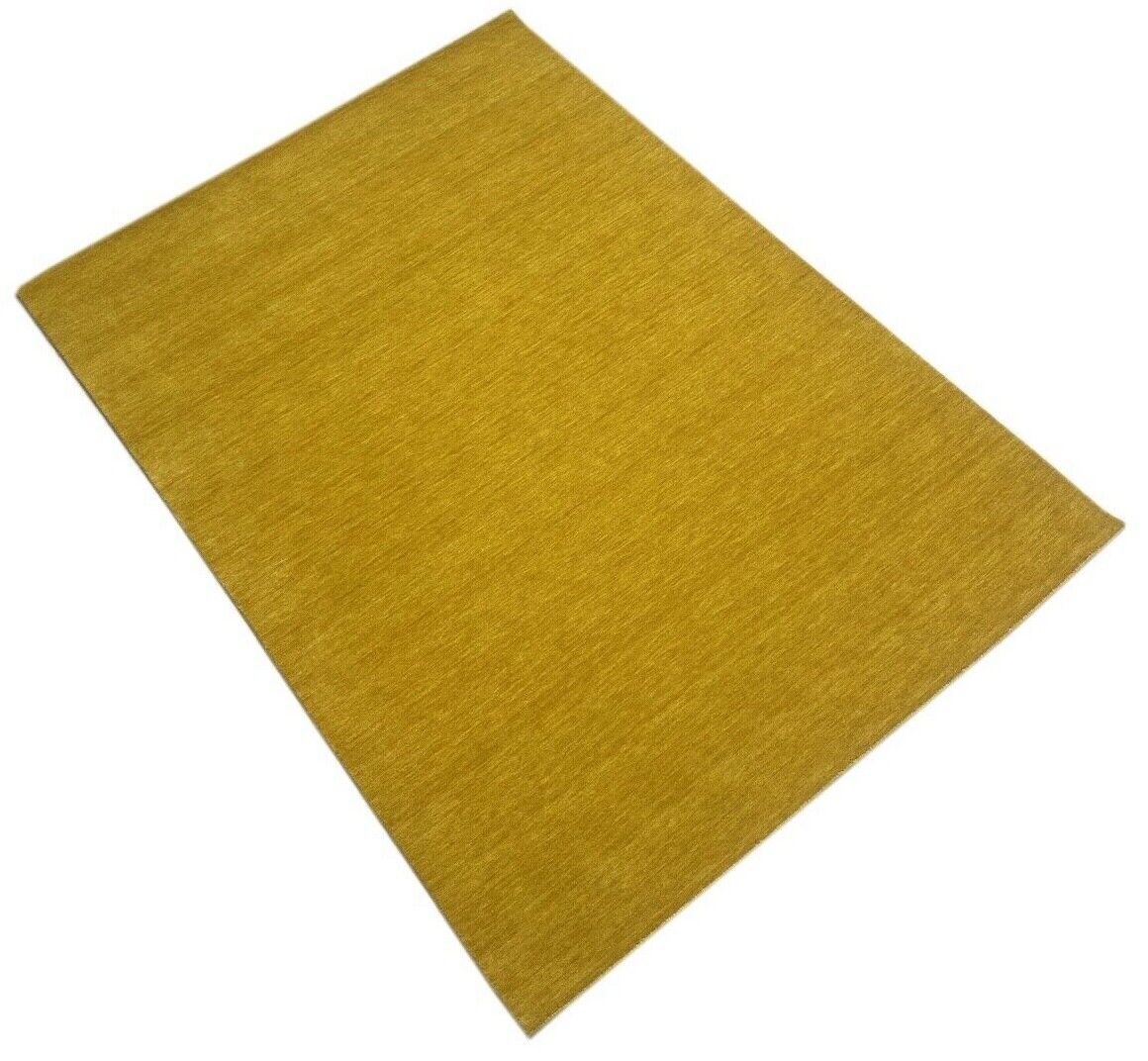 Gelb Gold Gabbeh Teppich 100% Wolle 174x244 cm Orient Handgewebt Wr106