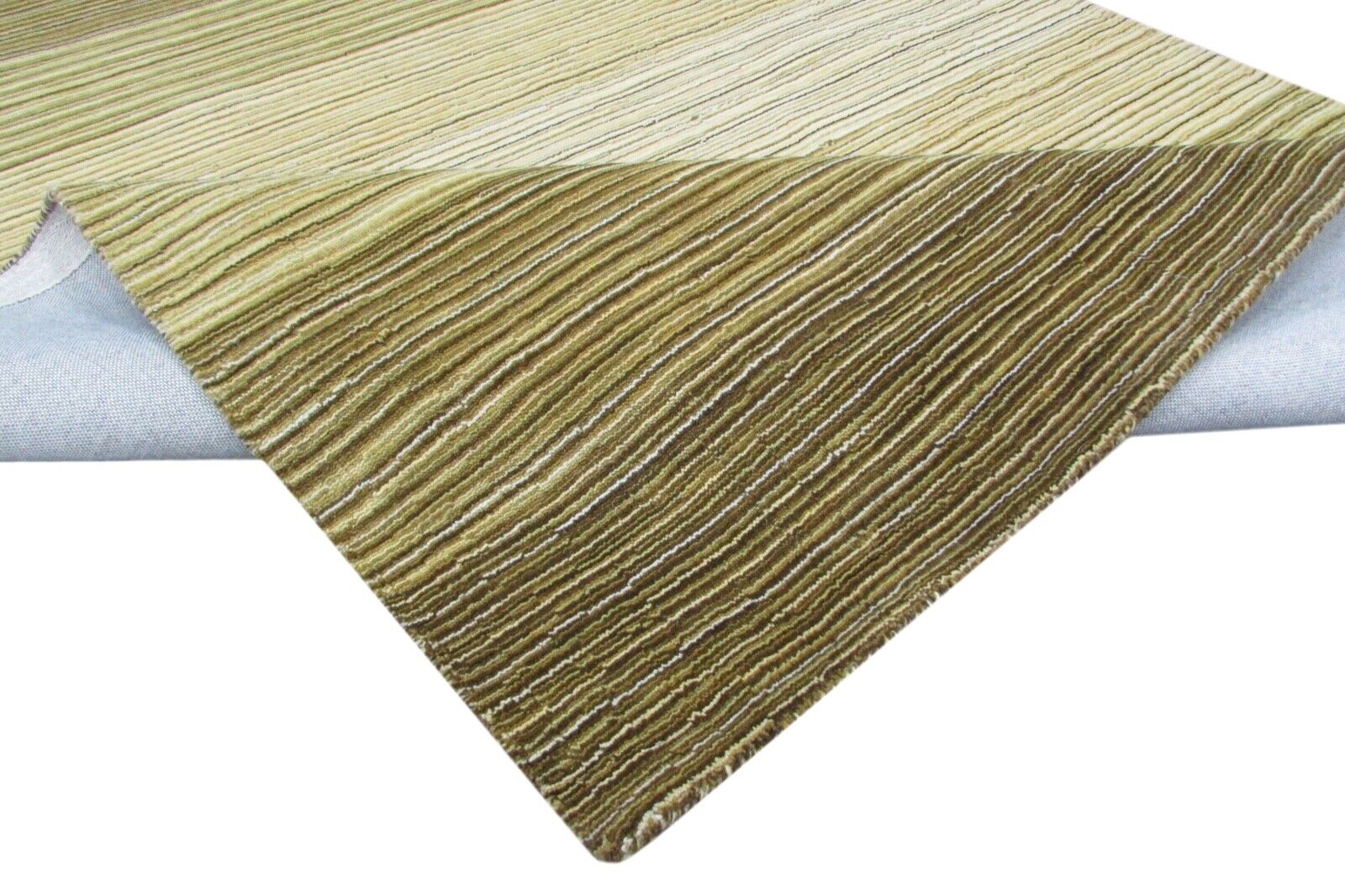 Grün Teppich 100% Wolle 160X230 cm Handarbeit Handgetuftet T865