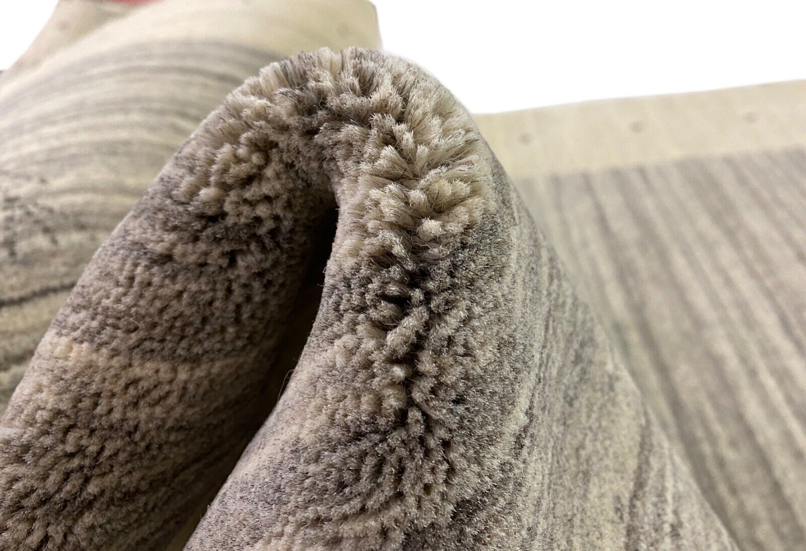 Béžový koberec Gabbeh, 100% vlna, ručně tkaný Lori, Debbich, 118x178 cm