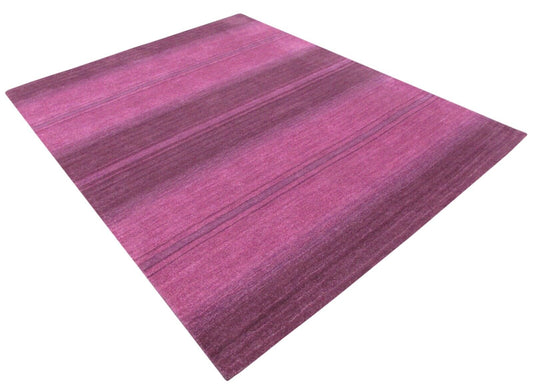 Lila rosa Teppich 200X250 CM 100% Wolle Handarbeit Designer Handgetuftete T893