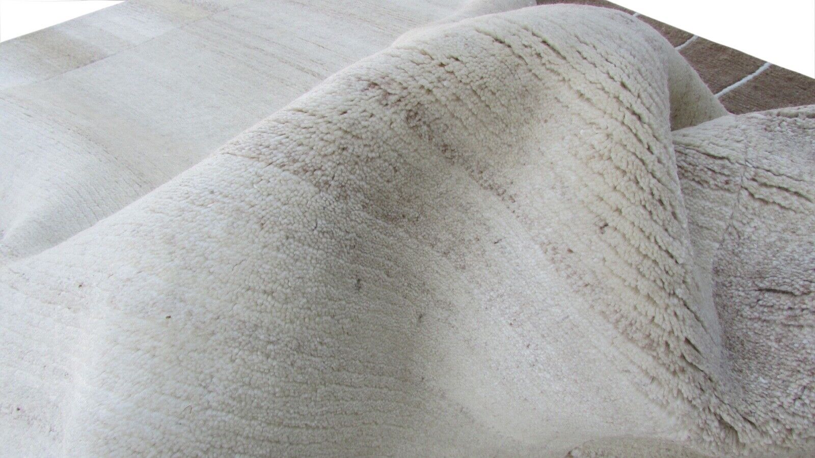 Nepal Teppich Handgeknüpft Braun Beige 100% Wolle Orientteppich 163x225 cm N-7