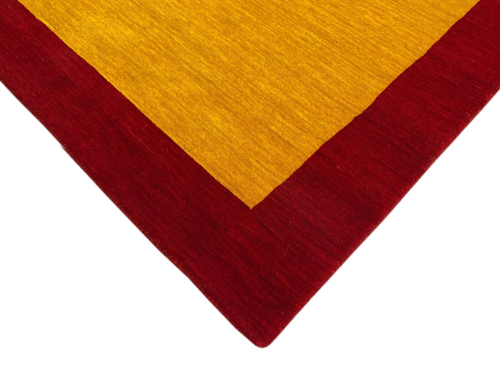 Gold Rot Teppich 100% Wolle Gabbeh 120x180 cm Handgewebt Home Deko WR153