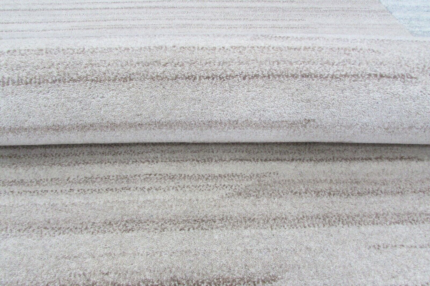 Teppich 100% Wolle Grau Beige 160X230 cm Natürliche Wolle Handgetuftet T845