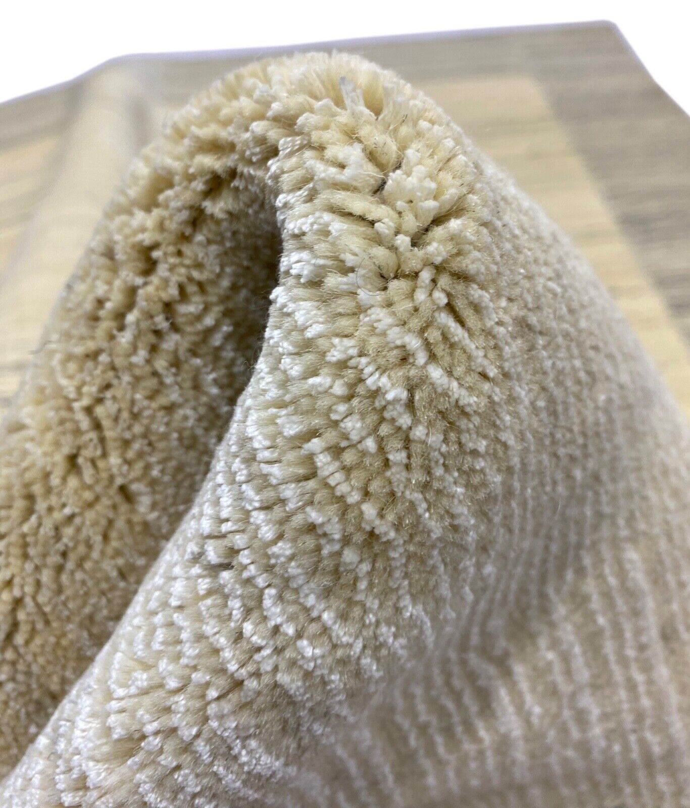 Teppich Gabbeh Beige Wolle Viskose loom lori Handgewebt 120x180 cm S184