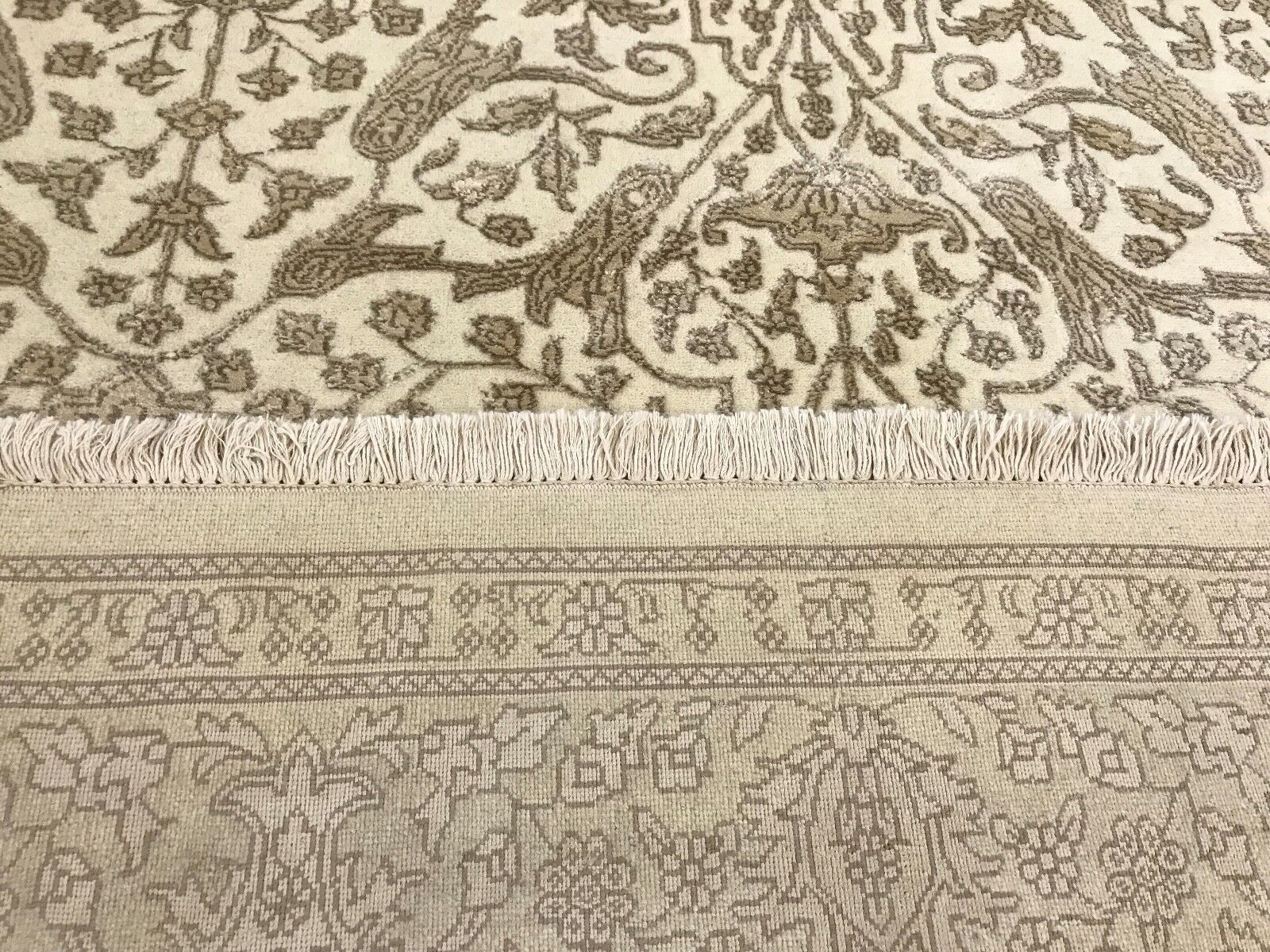 Teppich Handgeknüpfte Orientteppich Hoch Qualität Seide und Wolle 195X303 CM