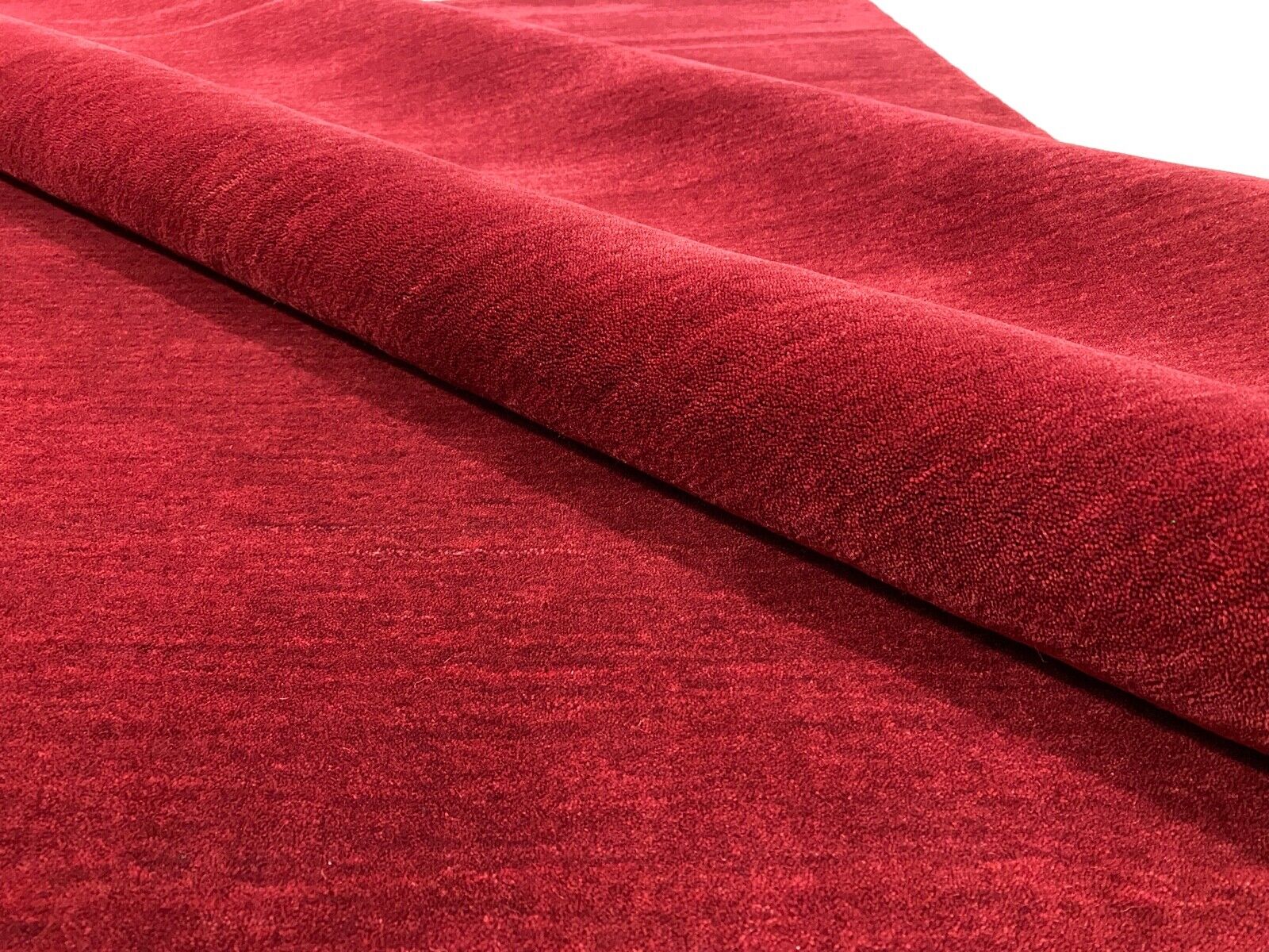 Rot Teppich 100% Wolle Orientteppich Gabbeh Loom Handgefertigt 244X300 CM