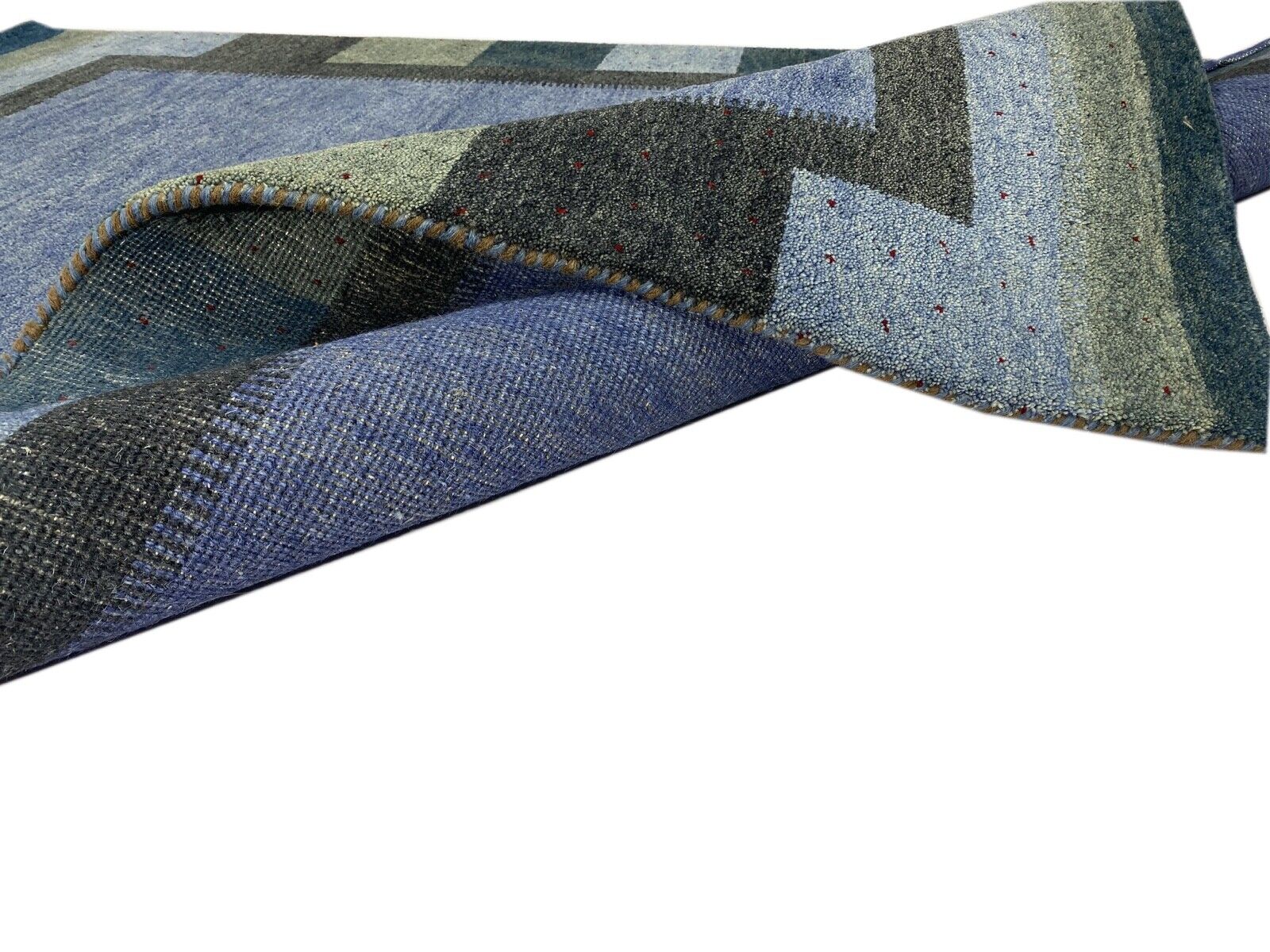 Lila Gabbeh Teppich 100% Wolle Braun Handgeknüpft 171X248 cm WR35