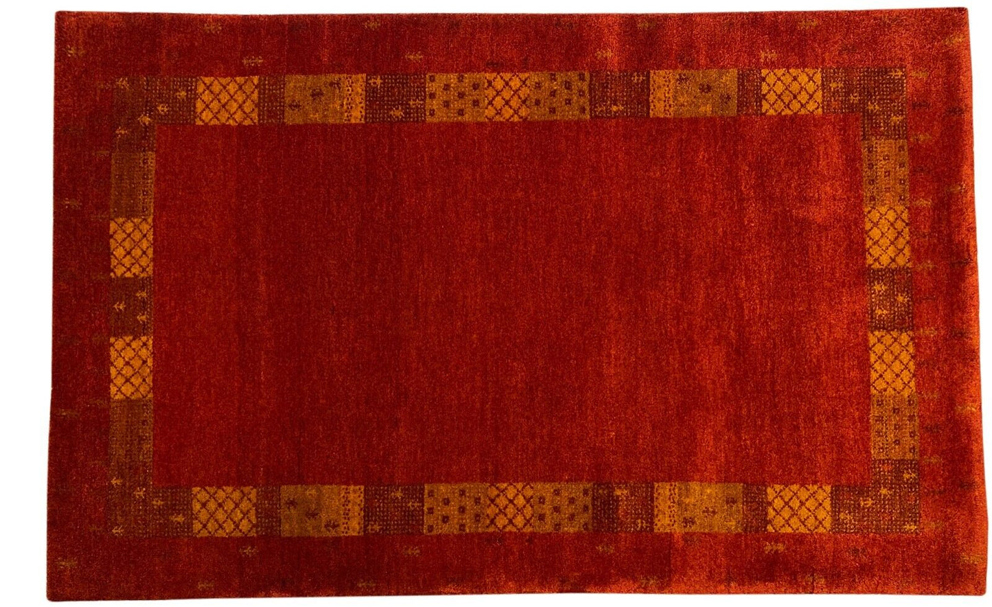 Handgeknüpft Rot Rust Teppich 200X300 cm 100% Wolle Orientteppich 5,2 kg Pro qm