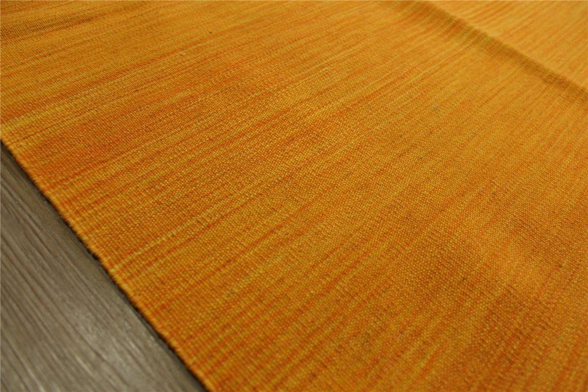 Kilim Handgewebt Fein Gold Gelb Perser Teppich Kelim 180X240 cm 100% wolle