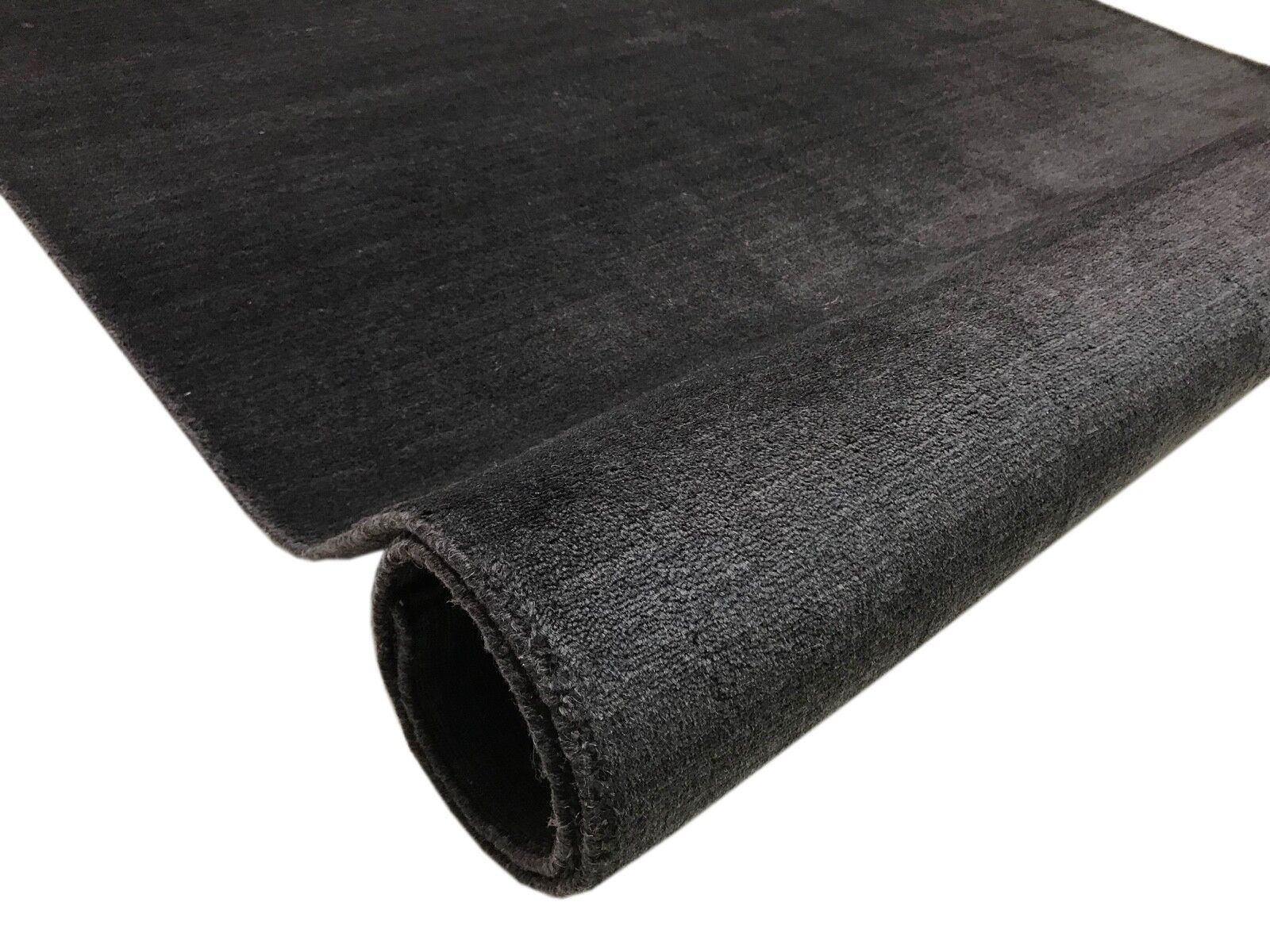 Handloom Gabbeh 167x232 cm Hell Blau Handgewebt Teppich 100% Wolle VKH1