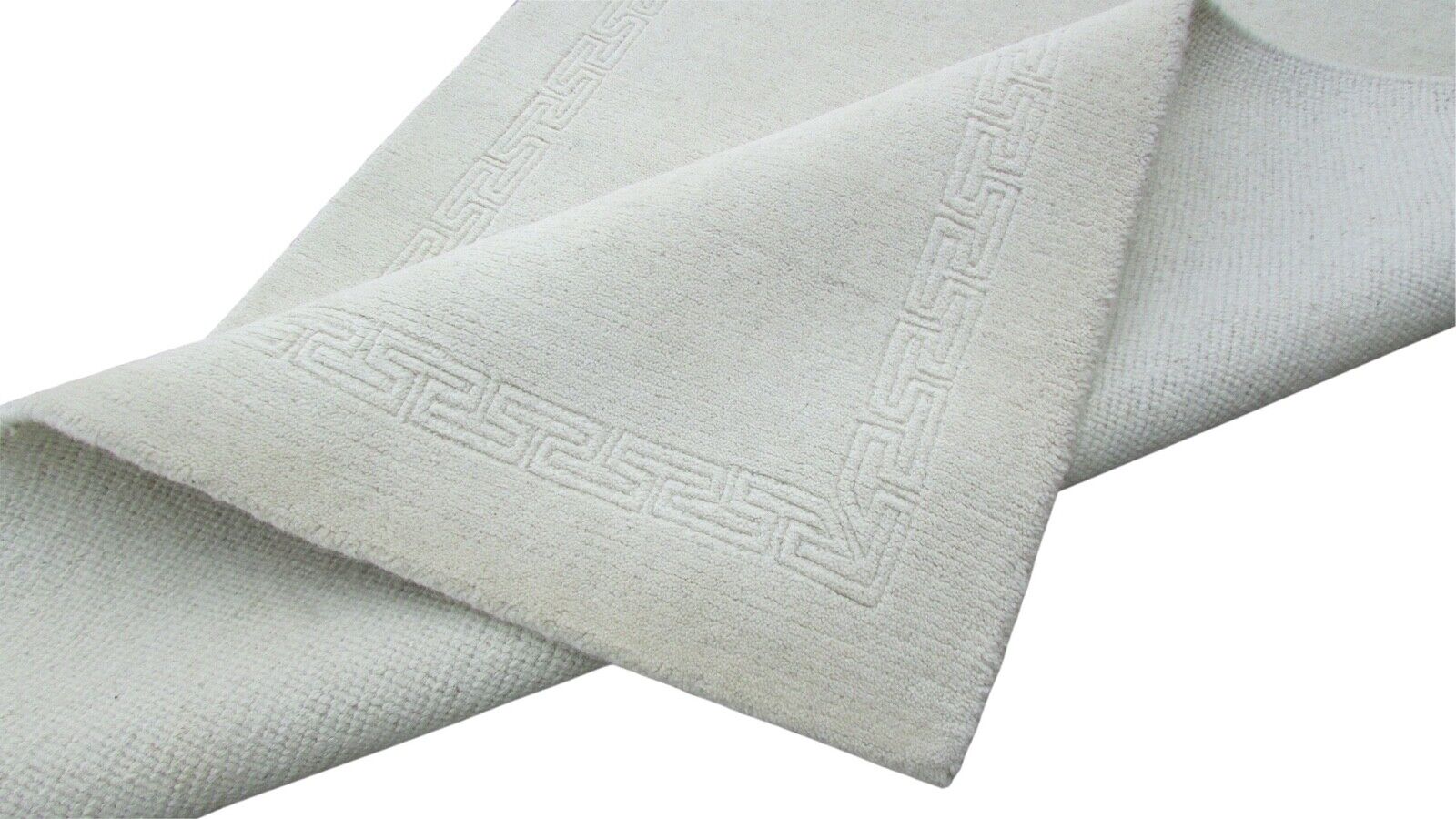 Nepal Teppich Handgeknüpft Beige 100% Wolle Orientteppich 119x182 cm N-140