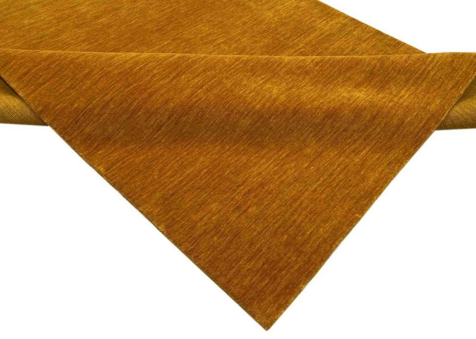 Gabbeh Gold Teppich 170x240 cm Handgewebt 100% Wolle Lori Buff Debbich WR138