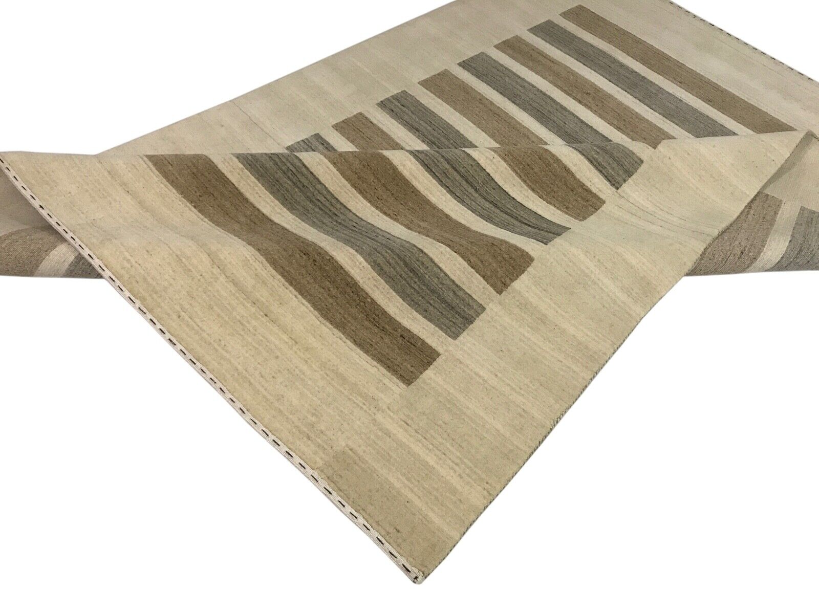 Gabbeh smėlio spalvos kilimas, 100 % vilnonis rytietiškas kilimas, Debbich loom, Lori Buff, 180 x 240 cm 