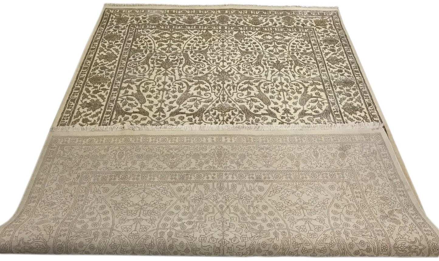 Teppich Handgeknüpfte Orientteppich Hoch Qualität Seide und Wolle 195X303 CM