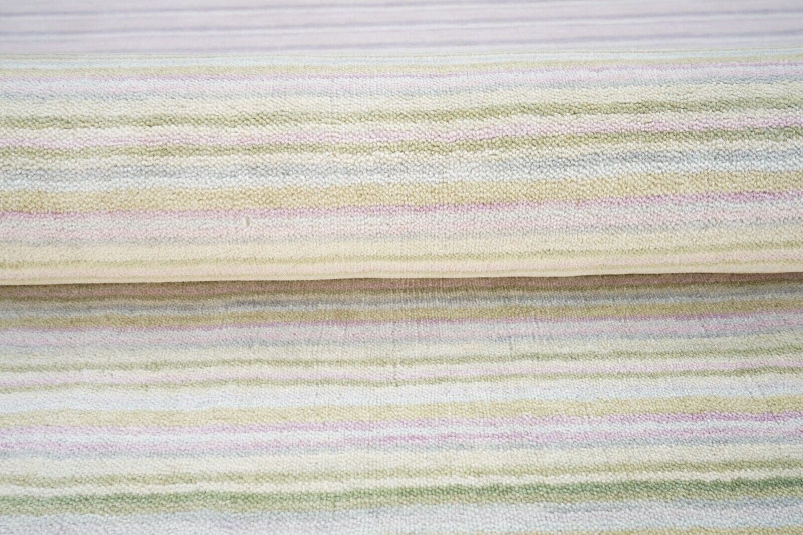 Teppich 100% Wolle Grün lila Rosa 160X230 cm Orientteppich Handgetuftet HT296