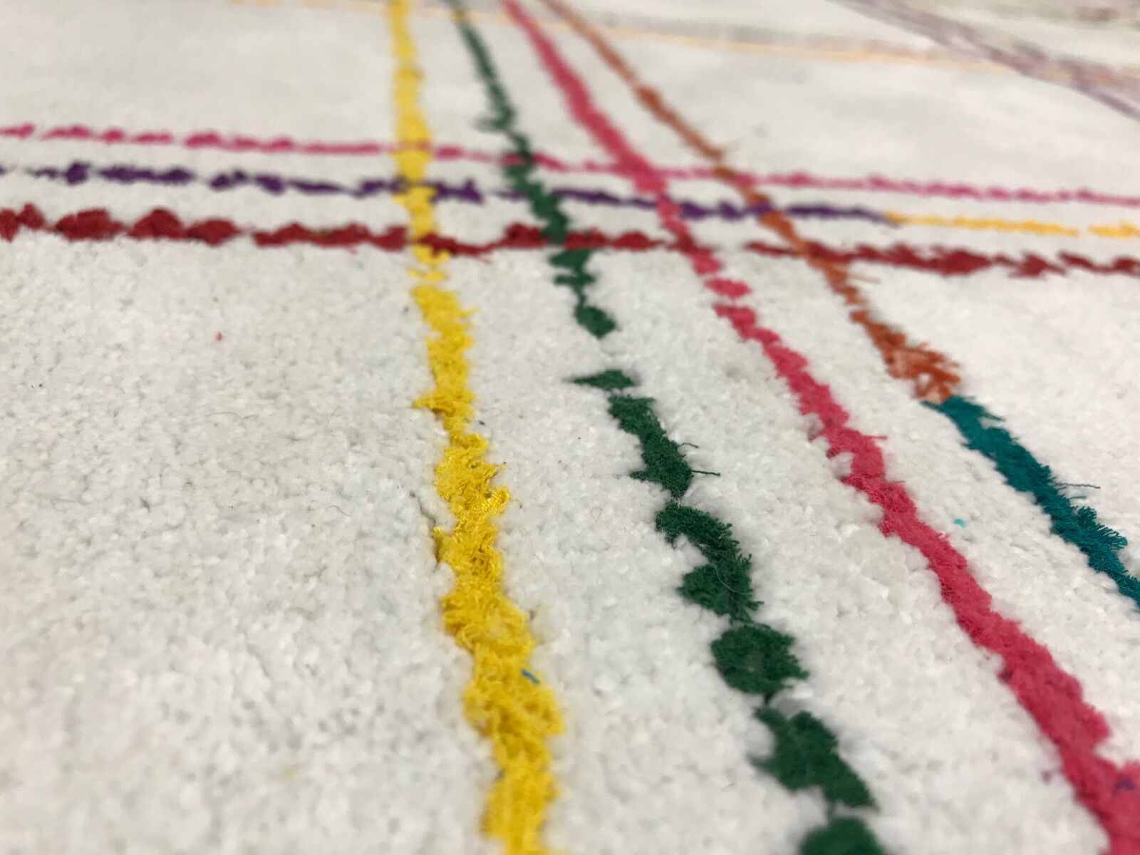 Tappeto orientale, beige, 100% lana, tappeto di design, annodato a mano, 110x170 cm