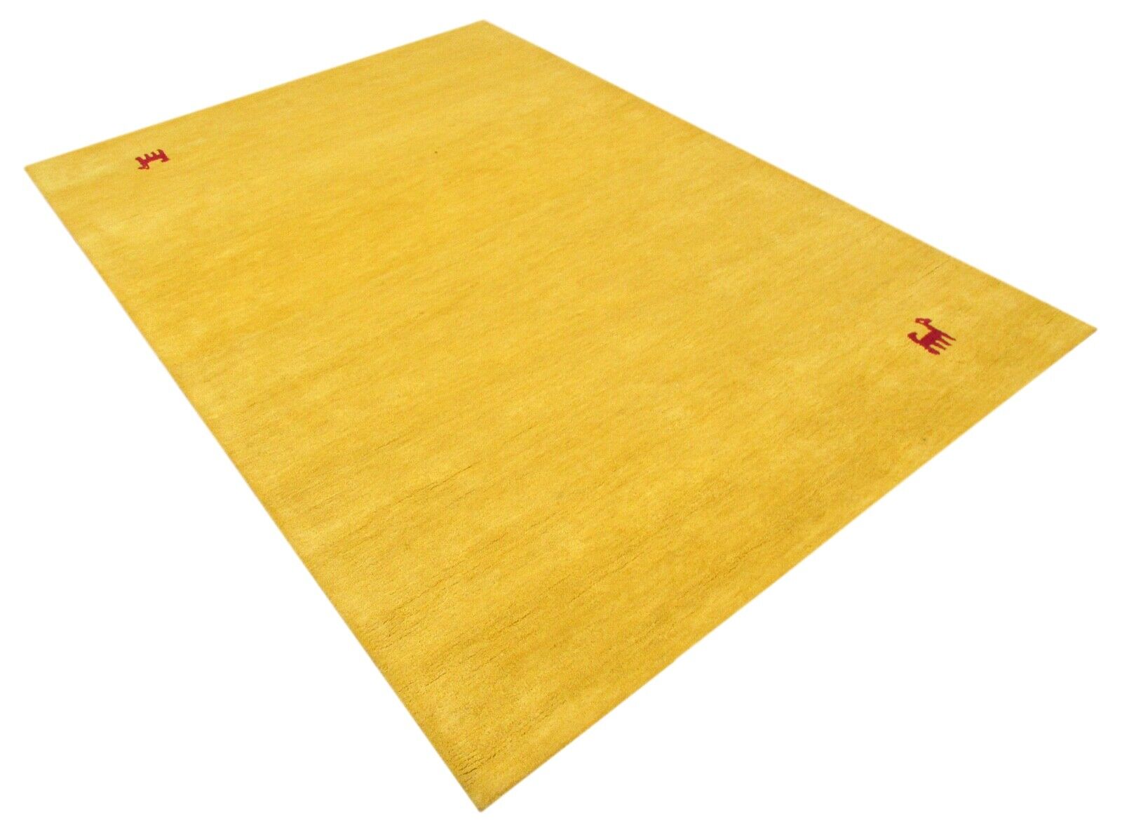 Gabbeh Gelb Mango Wolle Teppich 160X230 cm Handgetuftet Gold Handgetuftet T798