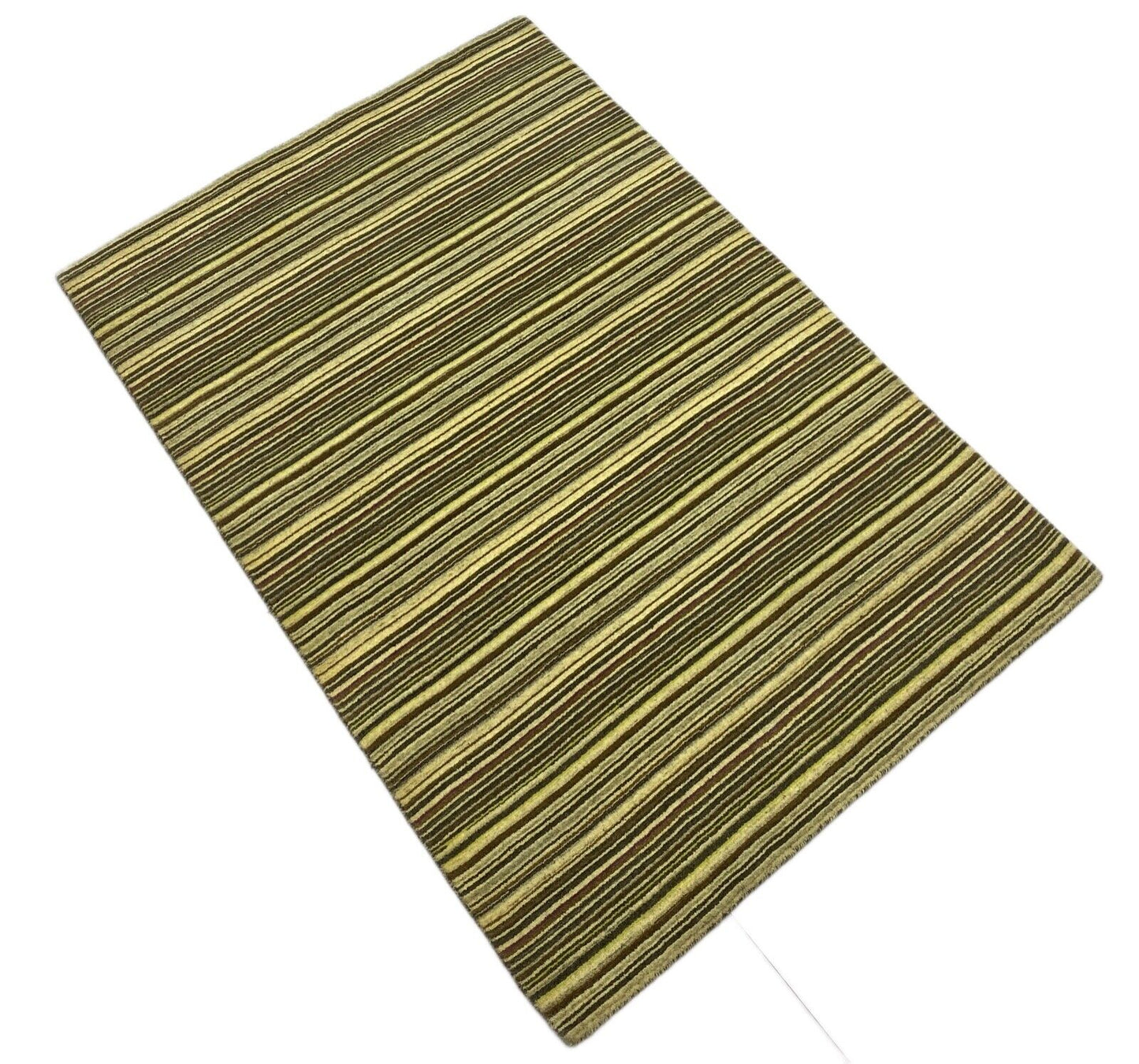 Teppich Gabbeh Beige Braun 100% Wolle loom lori Handgewebt 120x180 cm S63