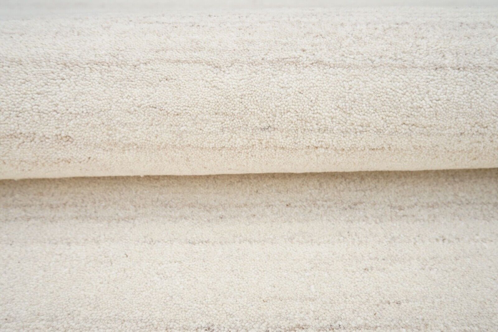 Teppich 100% Wolle Beige Braun Grau 160X230 cm Orientteppich Handgetuftet HT356