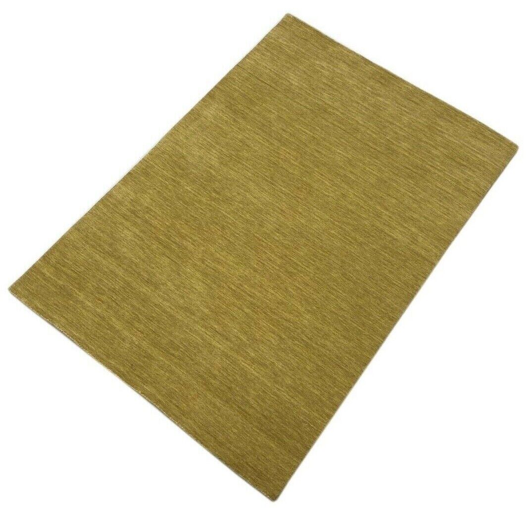 Gabbeh Teppich Dunkel Beige Gold 100% Wolle 170x240 cm Handgewebt Lori WR102