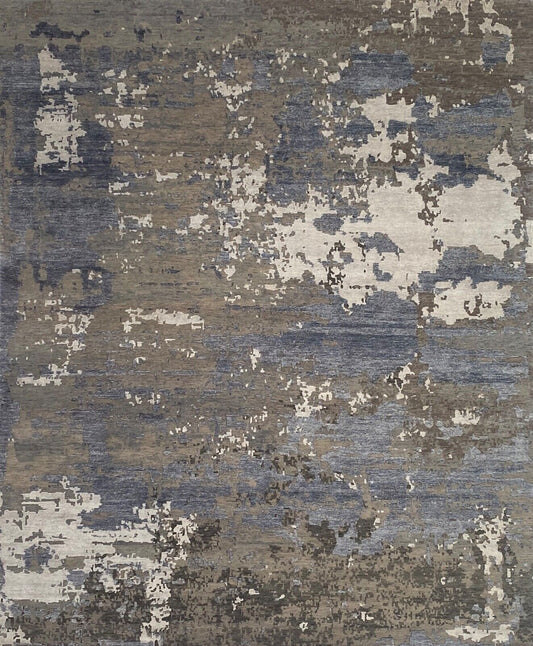Handgeknüpft Nepal Teppich Einzigartiges Design Bambus seide Wolle 250X300 cm