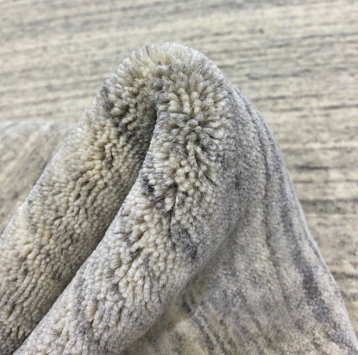 Gabbeh Teppich Braun Grau 100% Wolle Beige loom lori Handgewebt 120x173 cm S81