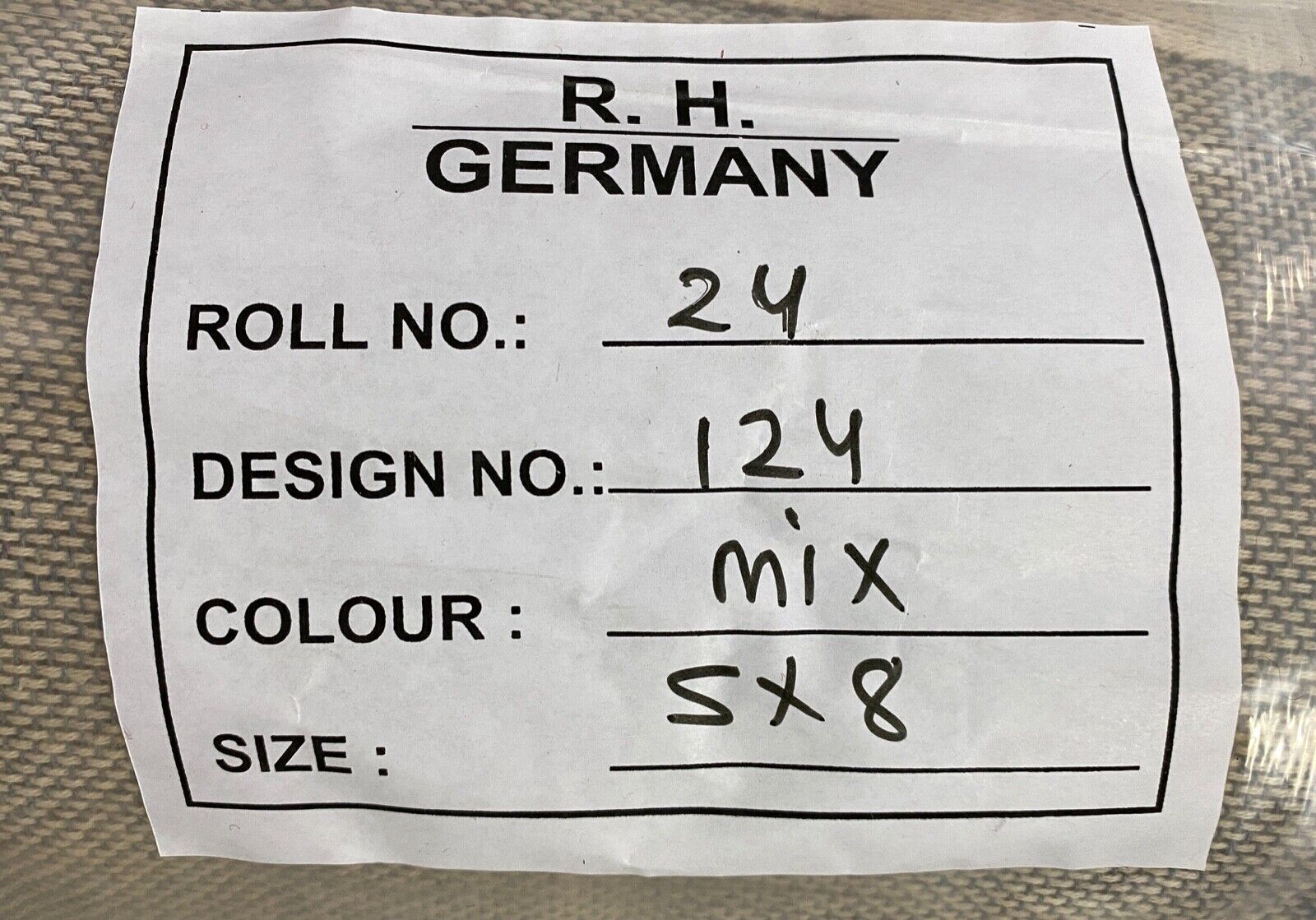 Schwarz Beige Teppich 100% Wolle Orientteppich Handgetuftet 155X245 CM D-124