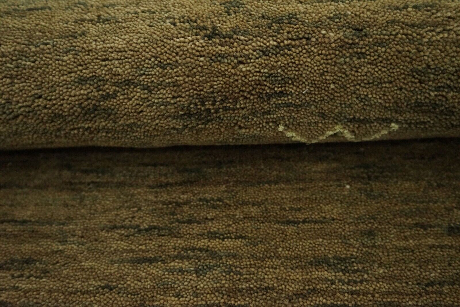 Gabbeh Teppich Dunkel Beige 100% Wolle 140x200 cm Orientteppich Handgewebt Lr688