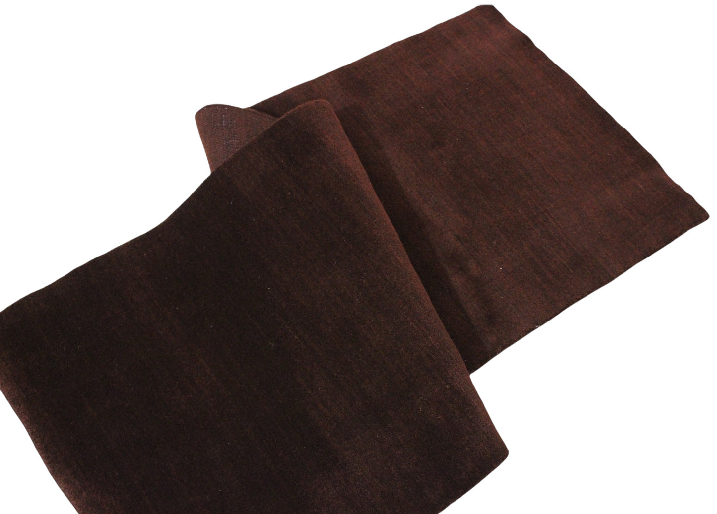 Braun Brücke 100% Wolle Läufer 75X250 cm Handgewebter Teppich Orientteppich C28