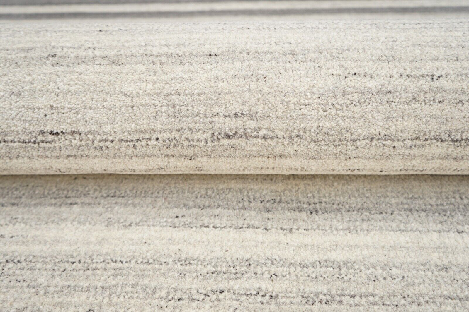 Grau Beige Teppich 100% Wolle 160X230 cm Orientteppich Handgetuftet HT218